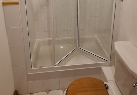 This shower had a very high step to the entry. As this was not...