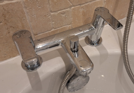 A brand new bath shower mixer fitted for a customer in Worthing...
